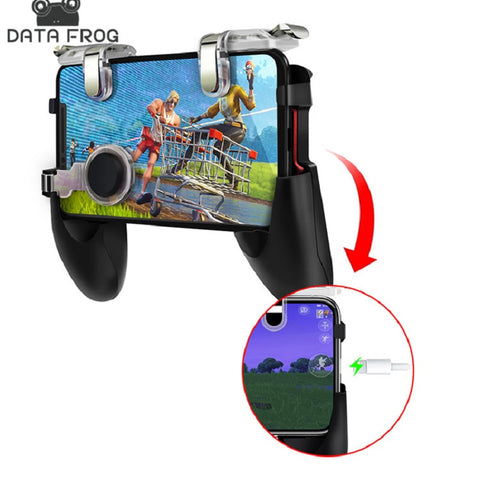 DATA FROG For PUBG Mobile Phone Controller Trigger Game Fire Button Joystick For IPhone 7 8 Plus X For Xiaomi mi 8 Android