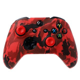 Silicone Protective Skin Case for XBox One X S Controller Protector Water Transfer Printing Camouflage Cover Grips Caps