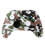 Silicone Protective Skin Case for XBox One X S Controller Protector Water Transfer Printing Camouflage Cover Grips Caps