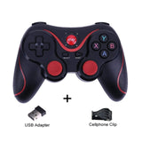 Wireless Bluetooth 3.0 Game Controller Terios T3/X3 For PS3/Android Smartphone Tablet PC With TV Box Holder T3+ Remote Gamepad