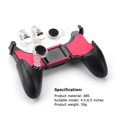 5 in 1 PUBG Moible Controller Gamepad Free Fire L1 R1 Triggers PUGB Mobile Game Pad Grip L1R1 Joystick for iPhone Android Phone