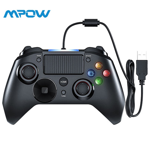 Mpow Wired Gamepads Game LED Light Gamepads Controller USB Gamepad With And Trigger Bottouns Gamepads For PS4/PS3/Win/Android TV