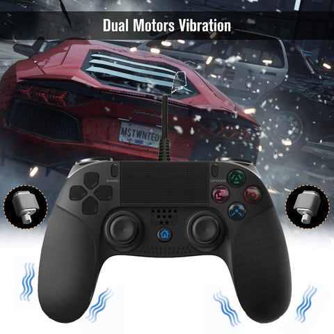 USB Wired Gamepad for Playstation 4 Joystick Gamepads Double Shock Joypad for PC For PS4 Controller 2.2M Cable For PS3 Console